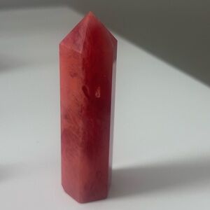 Smoky red tower crystal